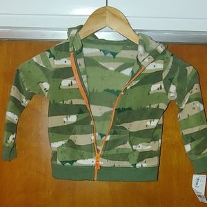 Green landscape baby sweatshirt